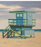 Blue Lifeguard Stand