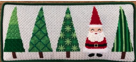 Tree Pillow with Santa