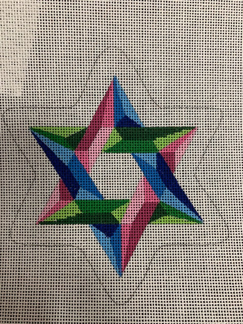 Tri-Colored Star of David