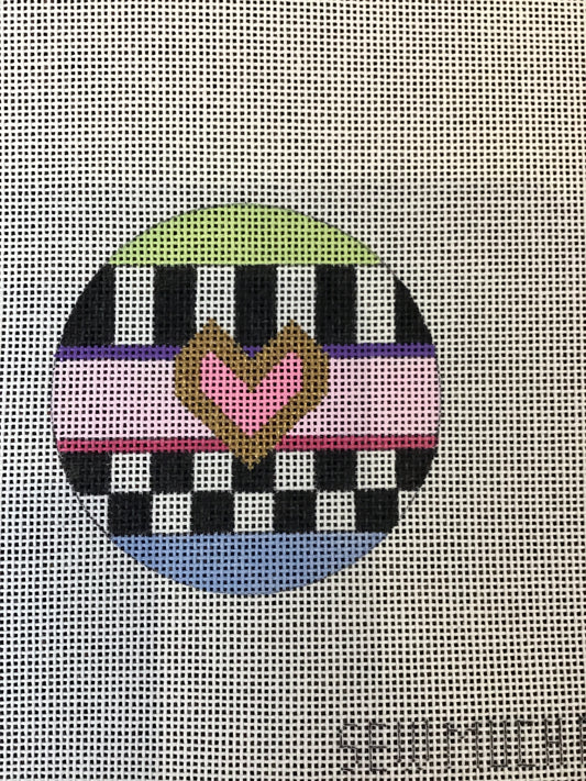 plaid heart