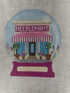 Needlepoint Snow Globe