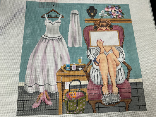 Stitching Girl Bride